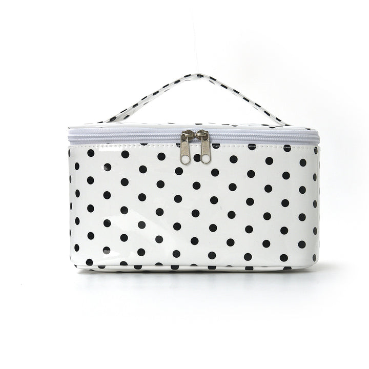 Cosmetic organizer with carry handle and water-repellent coating Bowlift