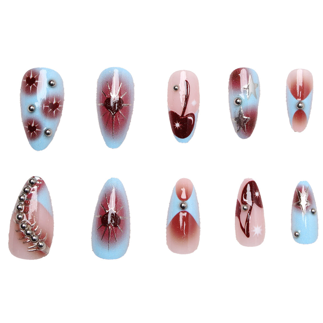 Elegant artificial nails with stylish accents Bowlift