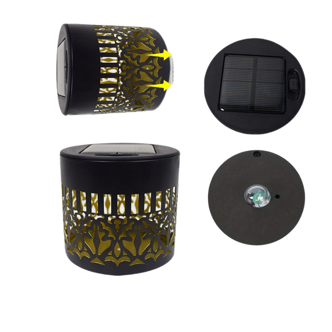 Decorative Solar Wall Light With Mandala Projection Pattern Bowlift