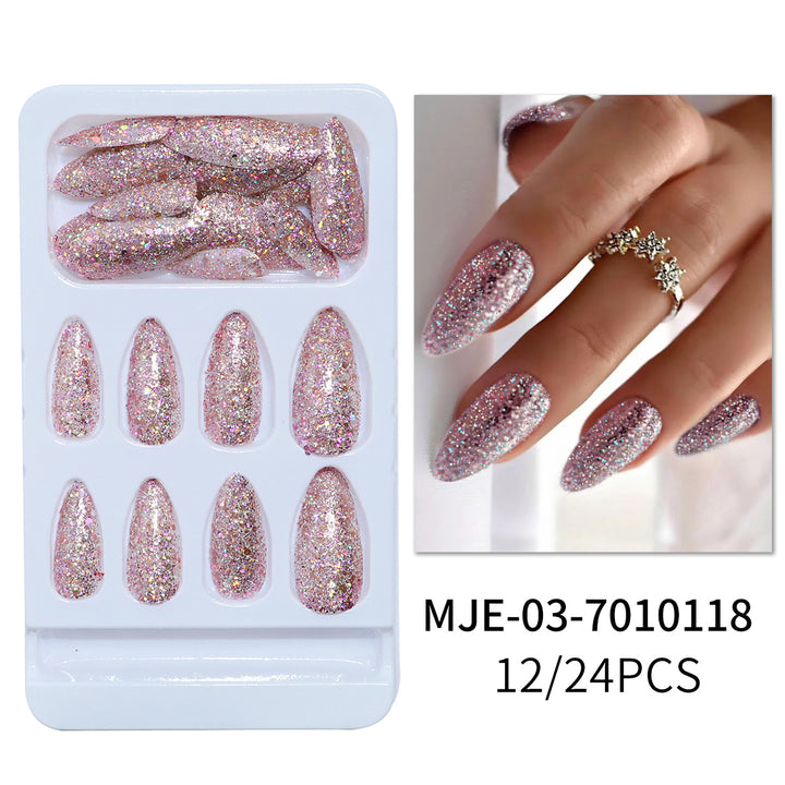 Glittering Stiletto Press-On Nail Set Bowlift