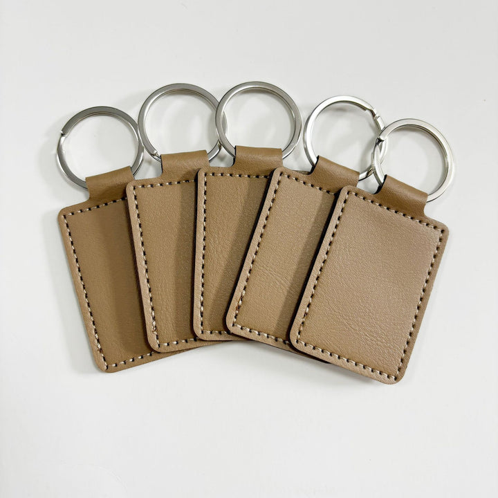 Unisex keychain made of high-quality synthetic leather with custom label Bowlift