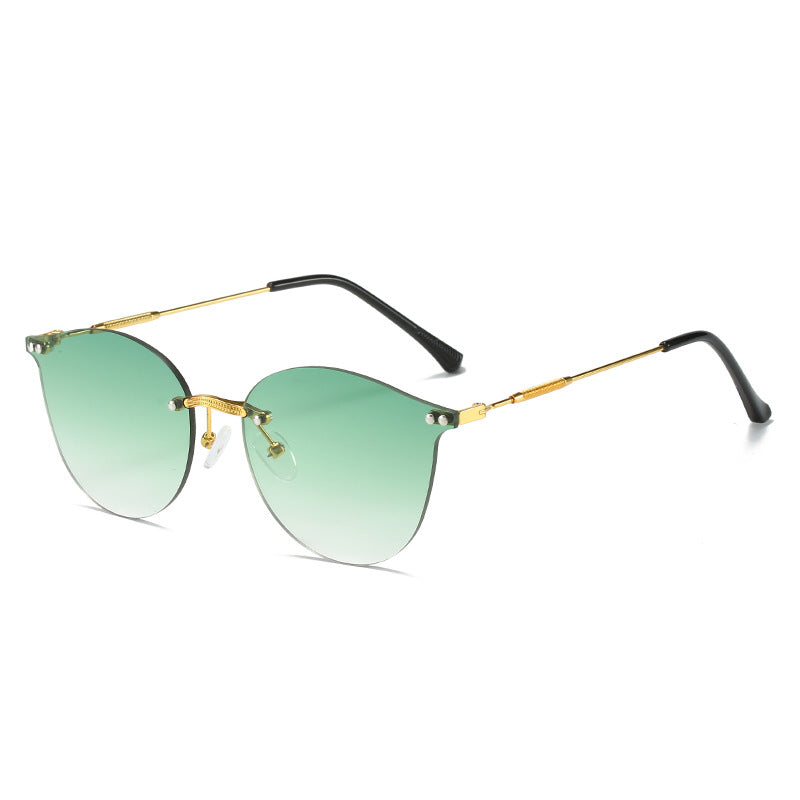 Women's fashionable sunglasses with innovative metal frame and flexible nose pads Bowlift
