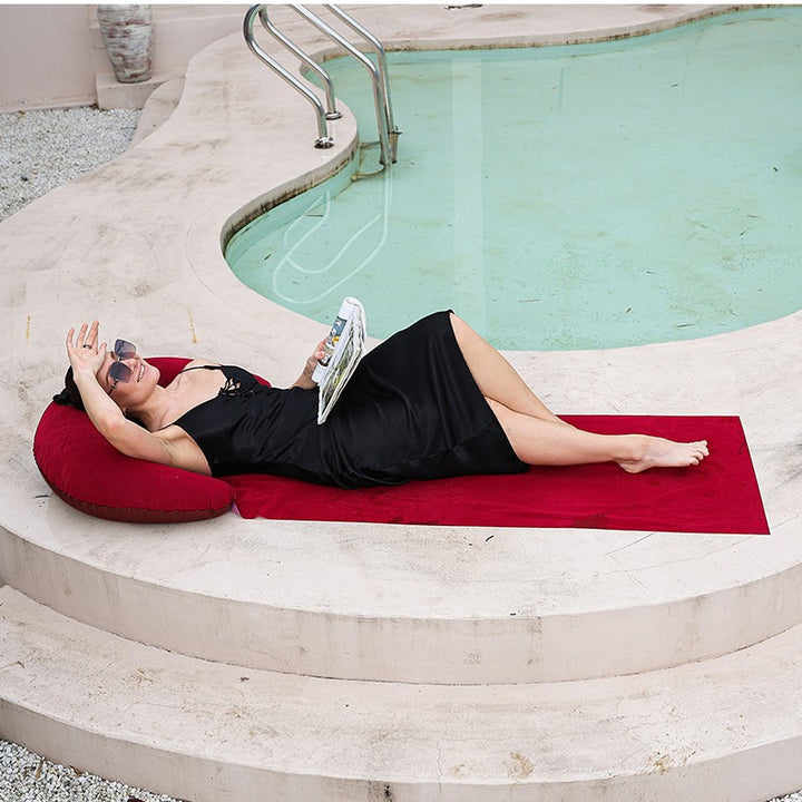 Women Inflatable Relax Lounger with Integrated Headrest Bowlift
