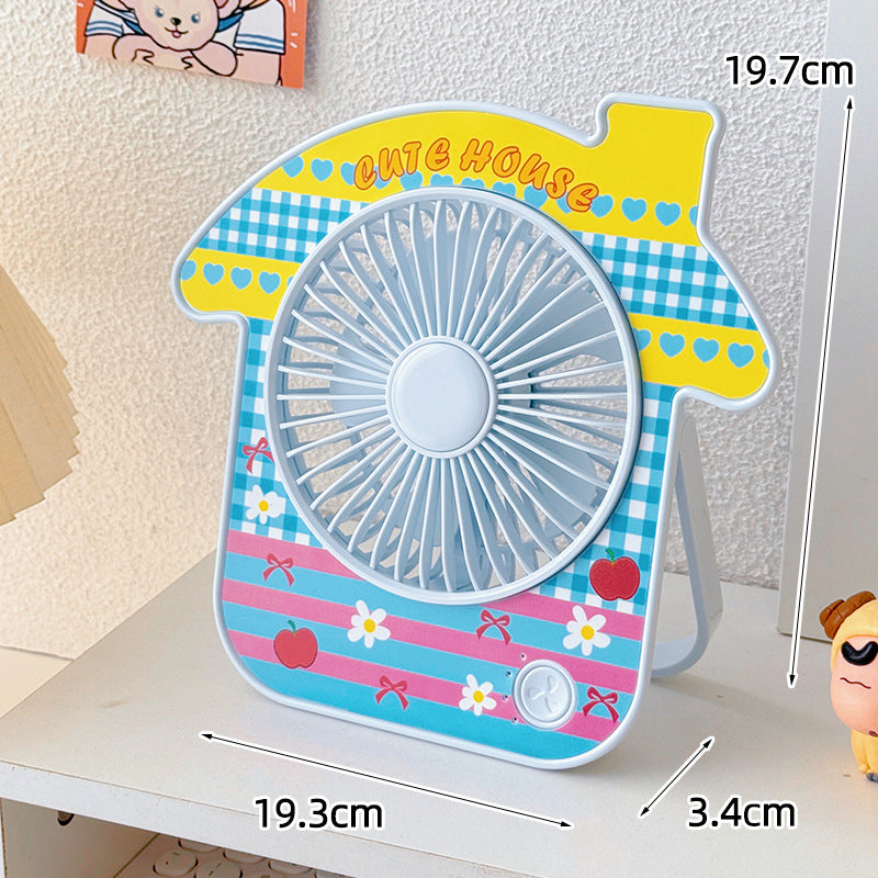 Ladies portable table fan with cute design Bowlift
