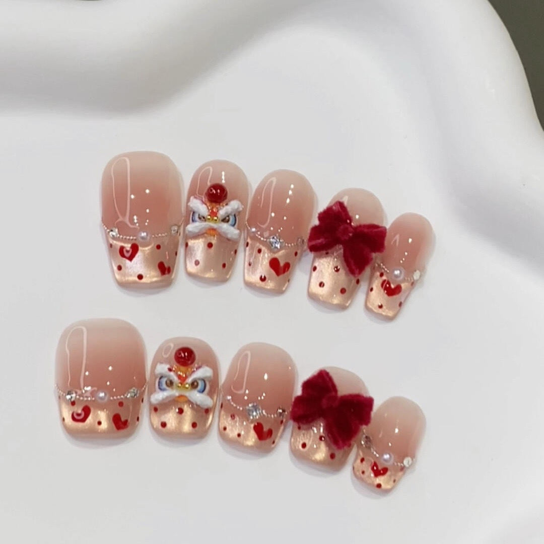 Creative nail art with flower and fruit motifs Bowlift