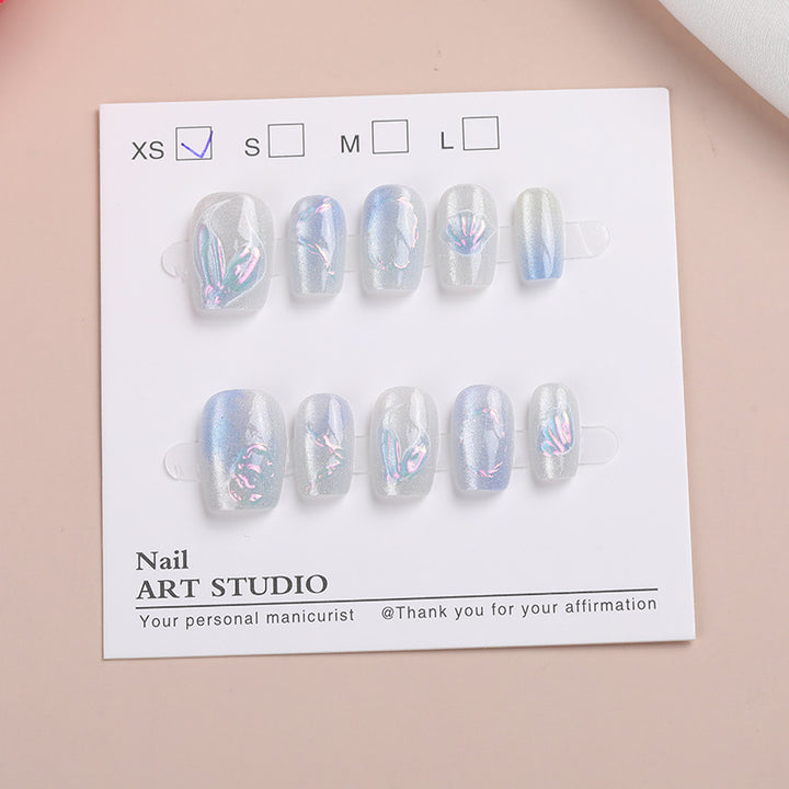 Iridescent Nail Art Press-On Collection Bowlift