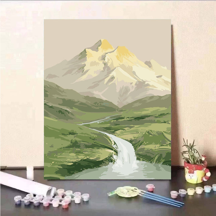 Scenic Landscape Paint by Numbers Kit Bowlift