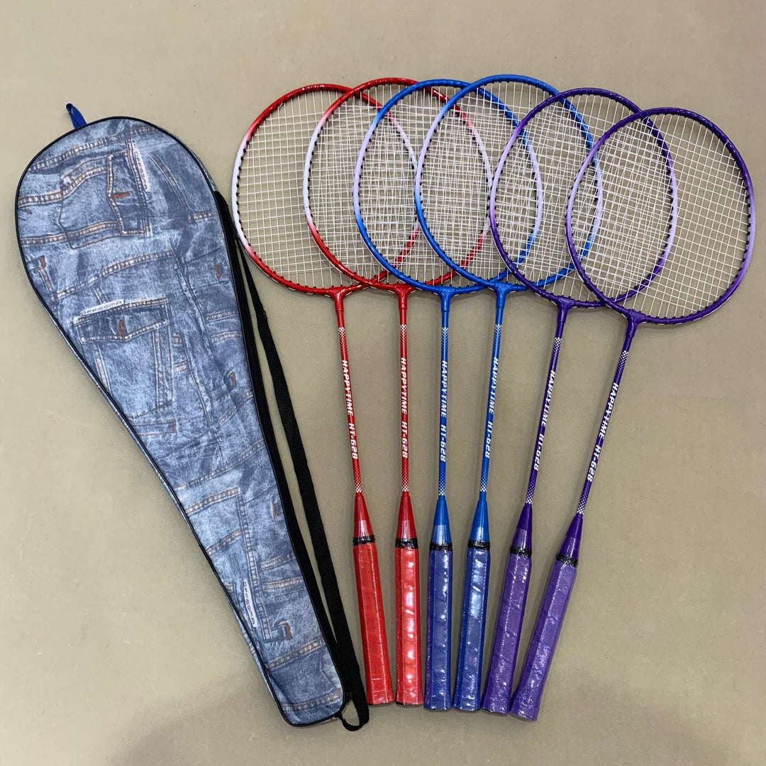 Badminton Racket Set with Multicolored Rackets and Protective Cover Bowlift