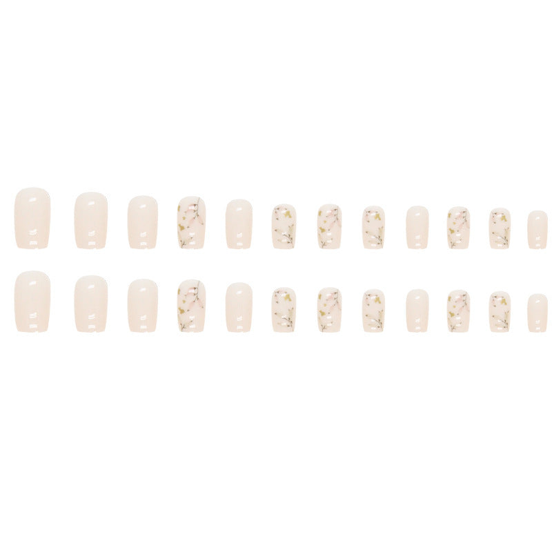 Botanical Press-On Nail Art Bowlift