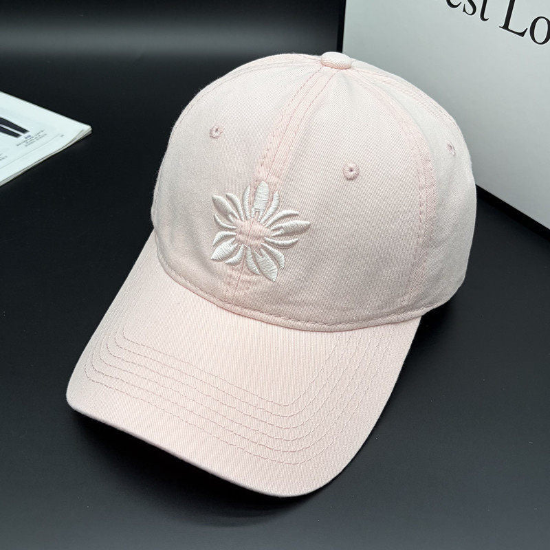 Women's Embroidered Cotton Adjustable Cap Bowlift