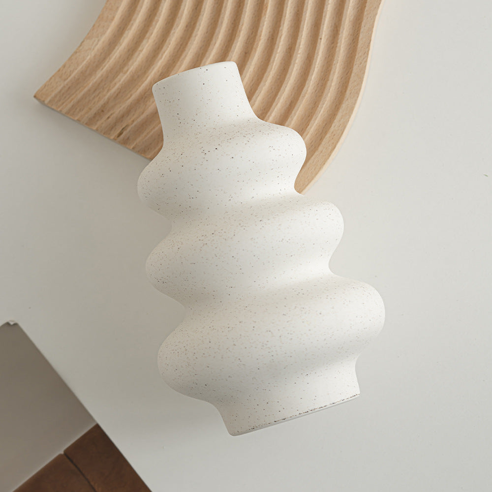 Sculptural Stoneware Decorative Vase