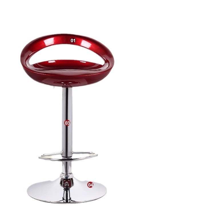 Height-adjustable bar stool with ergonomic design Bowlift