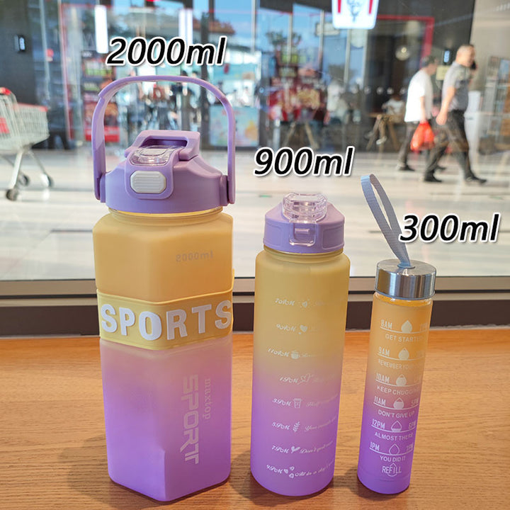 Women's Sports Water Bottle with Motivational Scales Bowlift