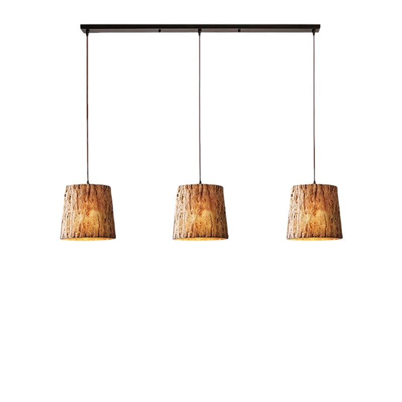BowLift | Wooden Log Pendant Lamp with Natural Look