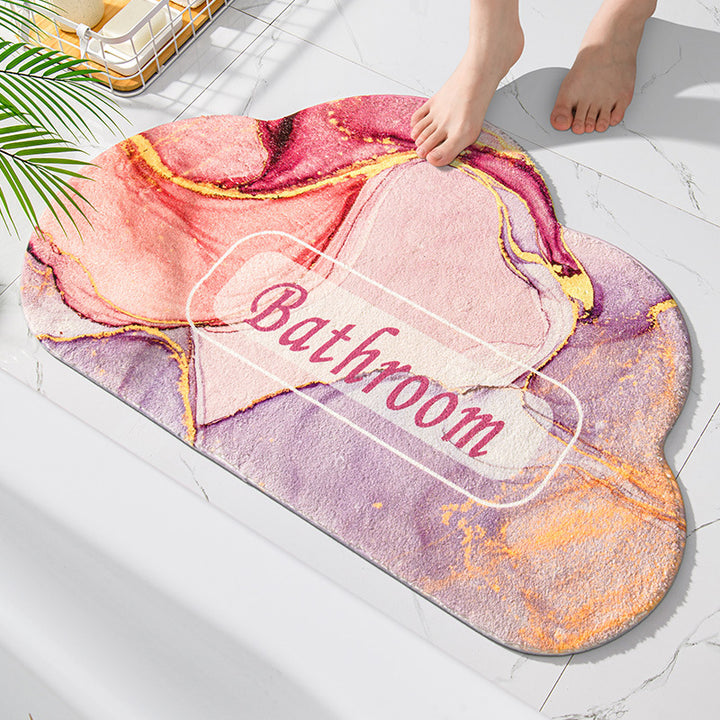 Plush Cloud Shaped Bath Mat Bowlift