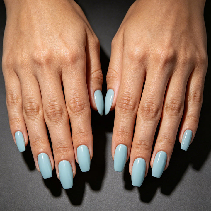 Elegant Long Coffin Press-On Nails Bowlift