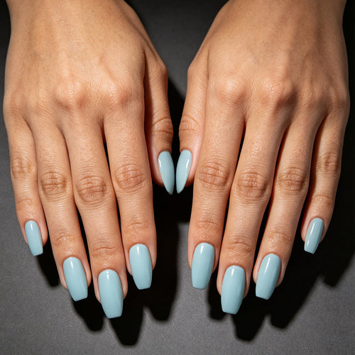 Elegant Long Coffin Press-On Nails Bowlift