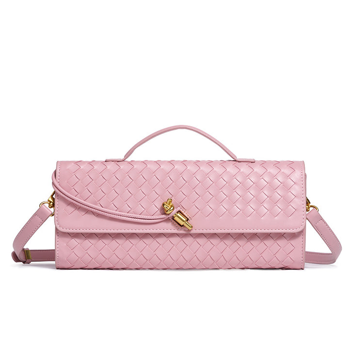 Textured Woven Clutch Purse Bowlift
