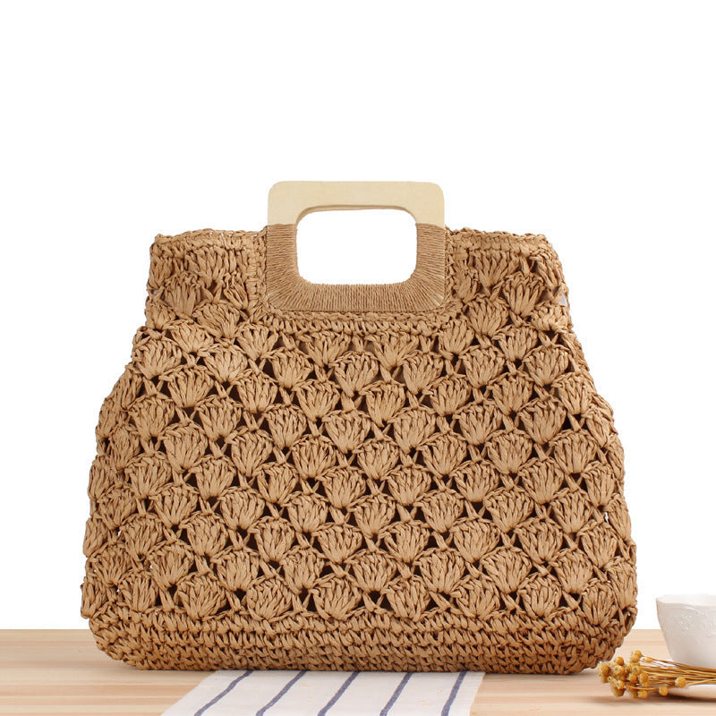 Handbag Made of High-Quality Woven Material Bowlift