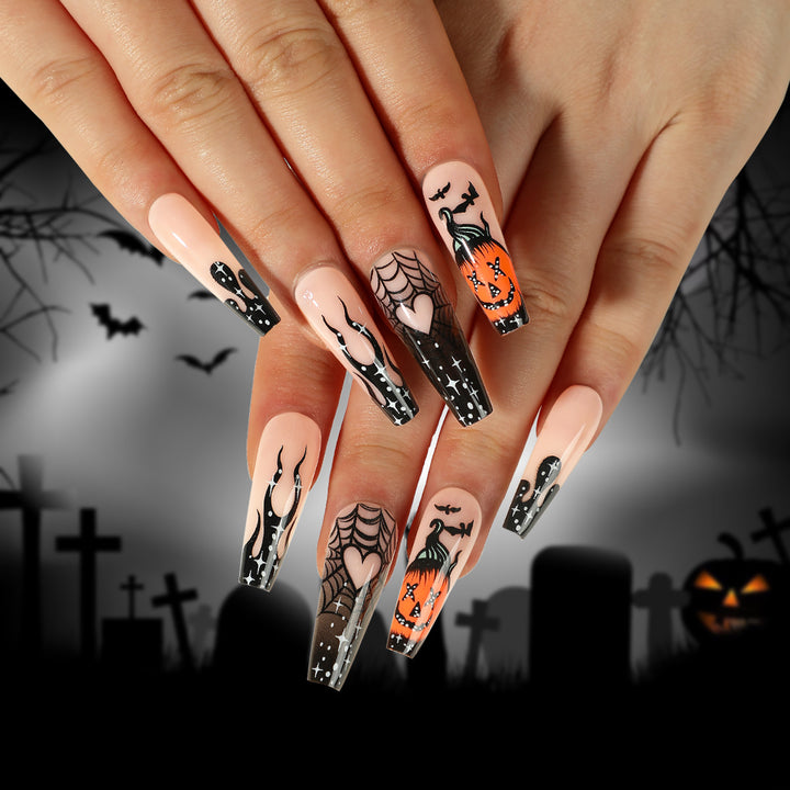 Artful Halloween nails with spooky designs Bowlift