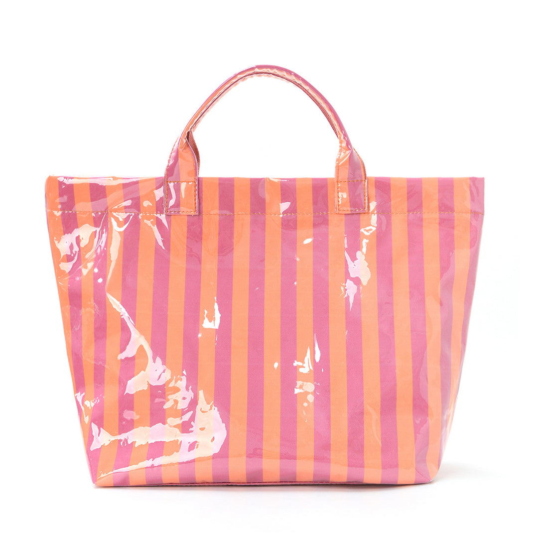 Beach bag with colorful check pattern and water-repellent coating Bowlift