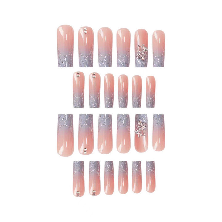 Premium Glittery Star-Designed Nail Enhancements Bowlift