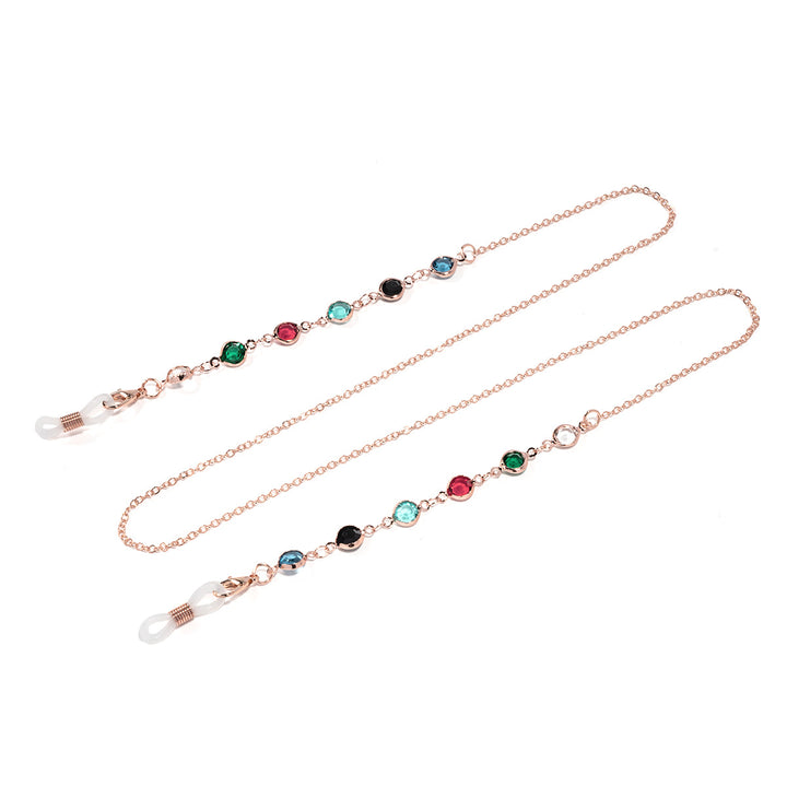 Elegant Gemstone Eyewear Chain Bowlift