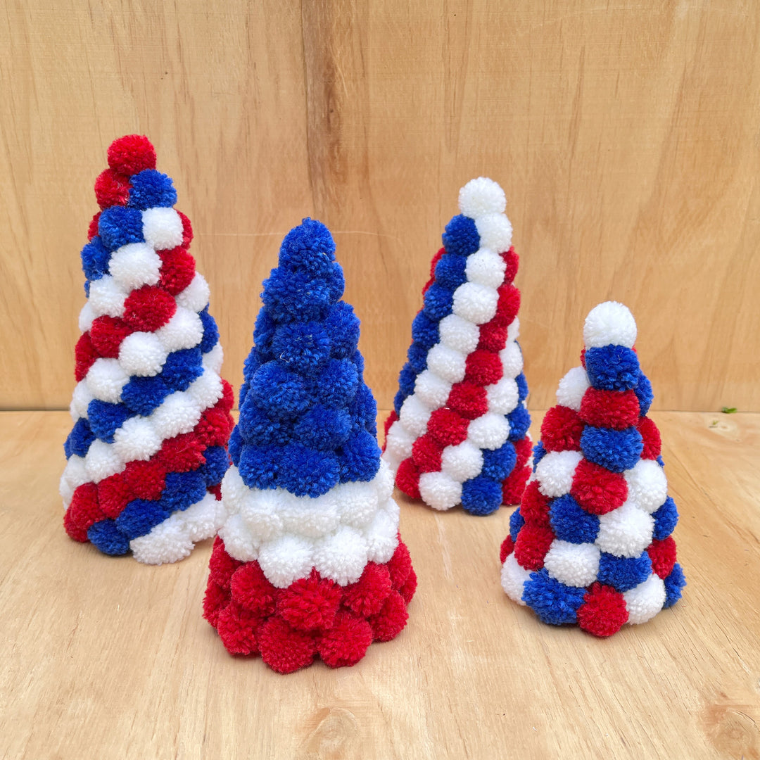 Unisex nan handcrafted Pompon Christmas tree table decoration Bowlift