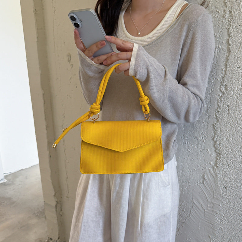 WoElegant Textured Handheld Satchel Bag Bowlift