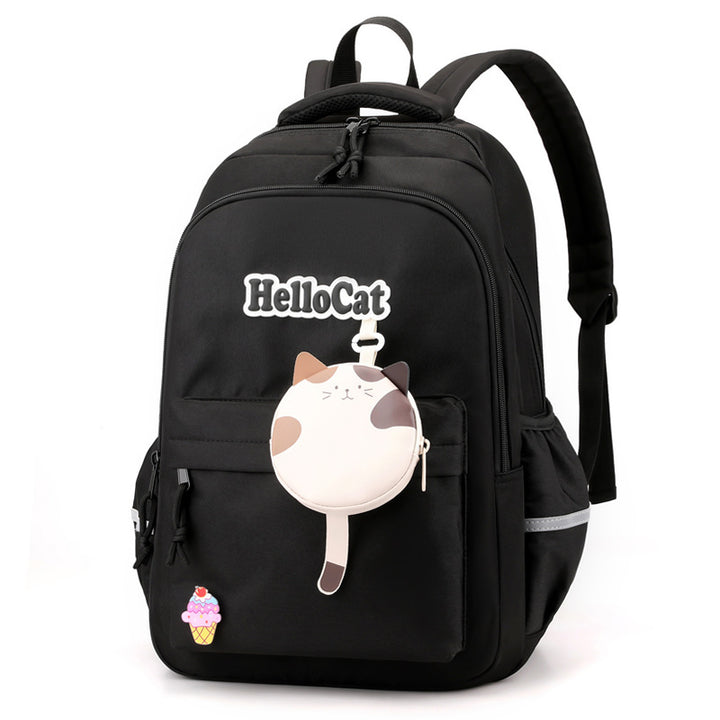 Cute Cat-Themed School Backpack