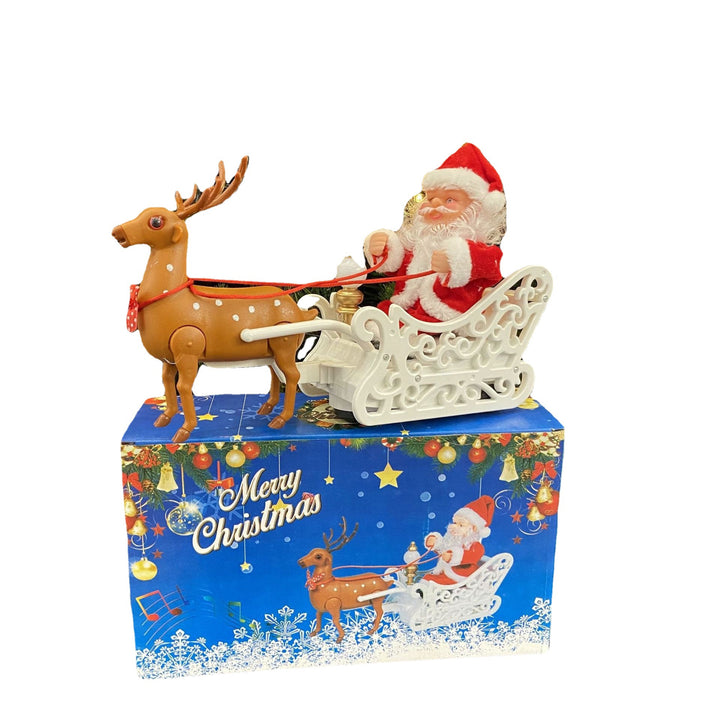 Santa Claus and Reindeer Figures Set Bowlift