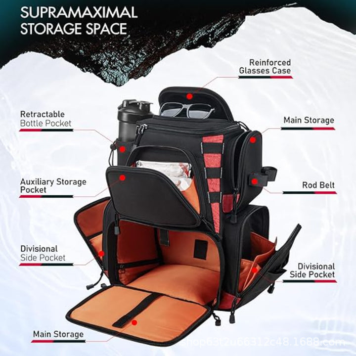 Fishing Equipment Storage Backpack Bowlift