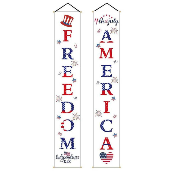 Unisex nan hanging patriotic door banner set Bowlift