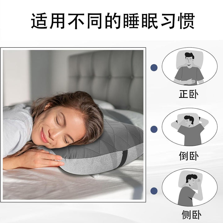 Ergonomic Memory Foam Lumbar Support Pillow with Quilted Breathable Cover Bowlift