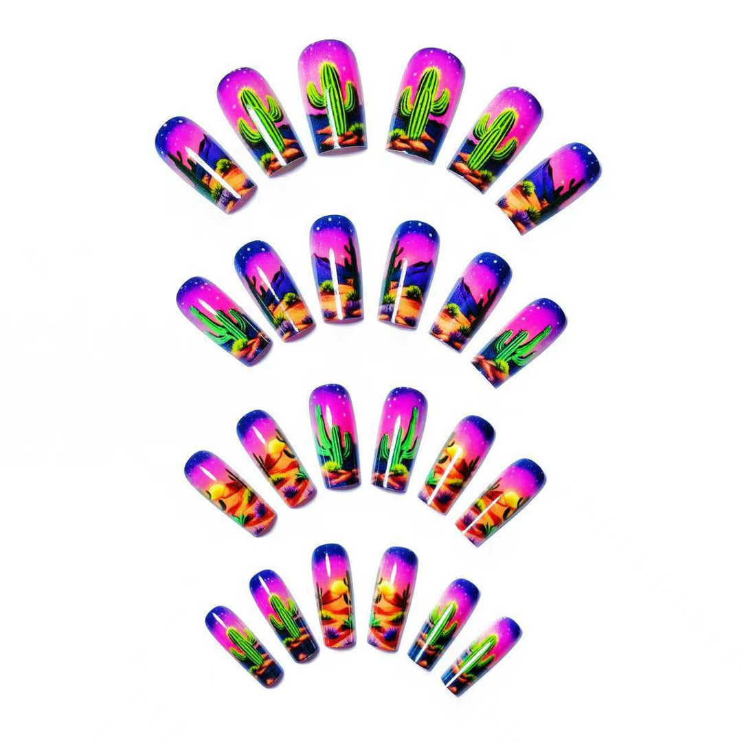Artificial Nails in Desert Design Bowlift