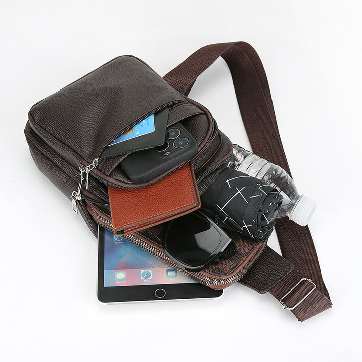 Premium Leather Sling Backpack Bowlift