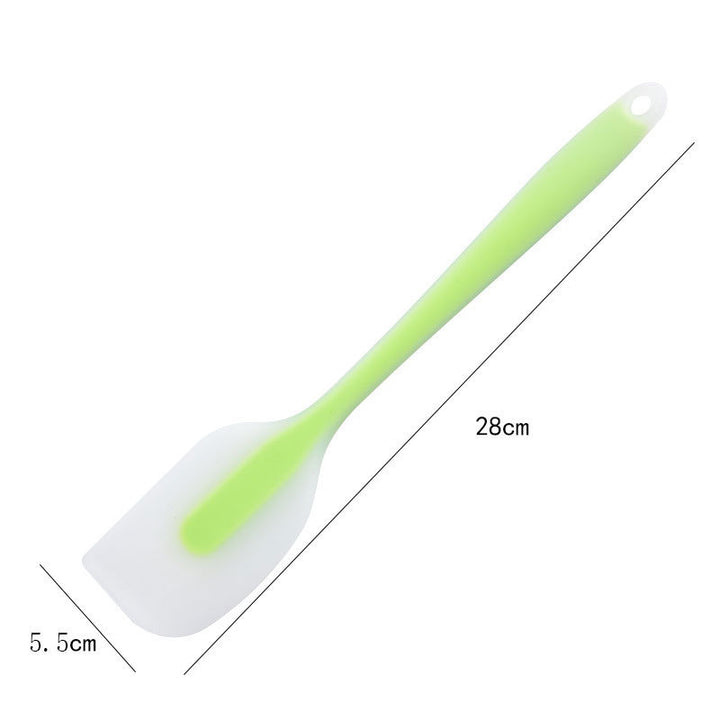 Heat-Resistant Long-Handle Silicone Spatula Scraper with Flexible Rounded Head Bowlift