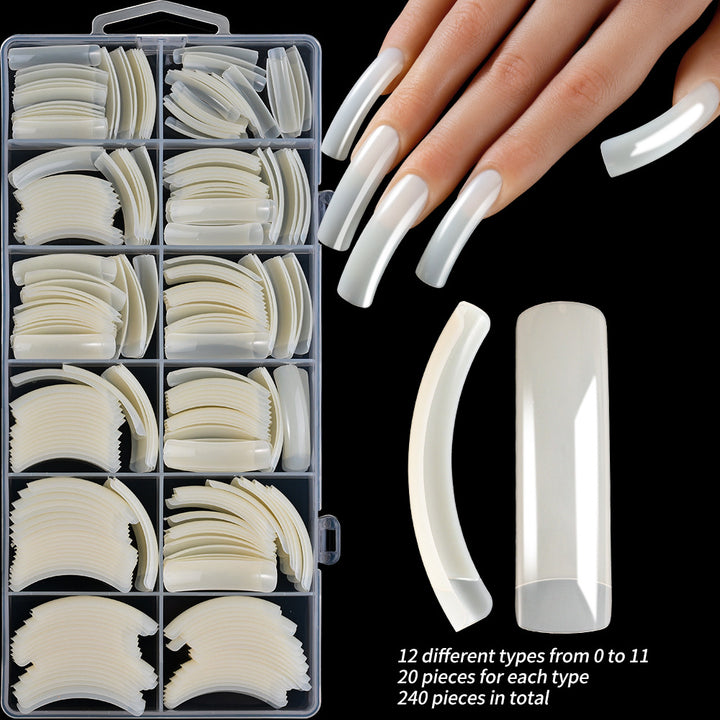 Premium Long Stiletto Nail Tip Set Bowlift