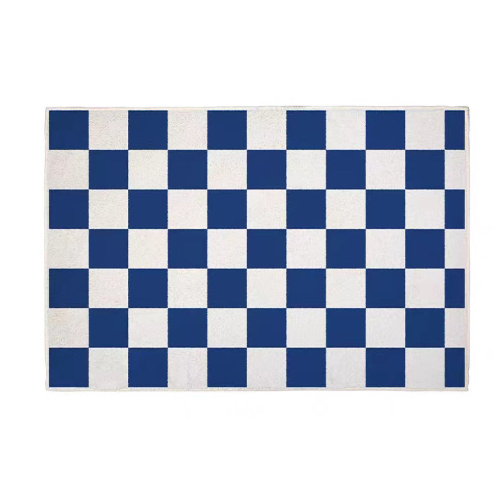 Unisex Stylish Checkered Bath Mat Bowlift