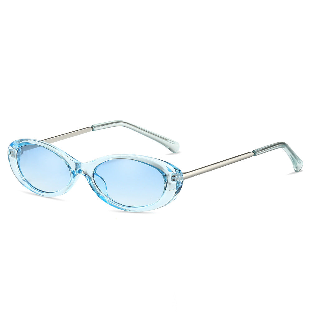 Retro-Inspired Oval Frame Sunglasses Bowlift