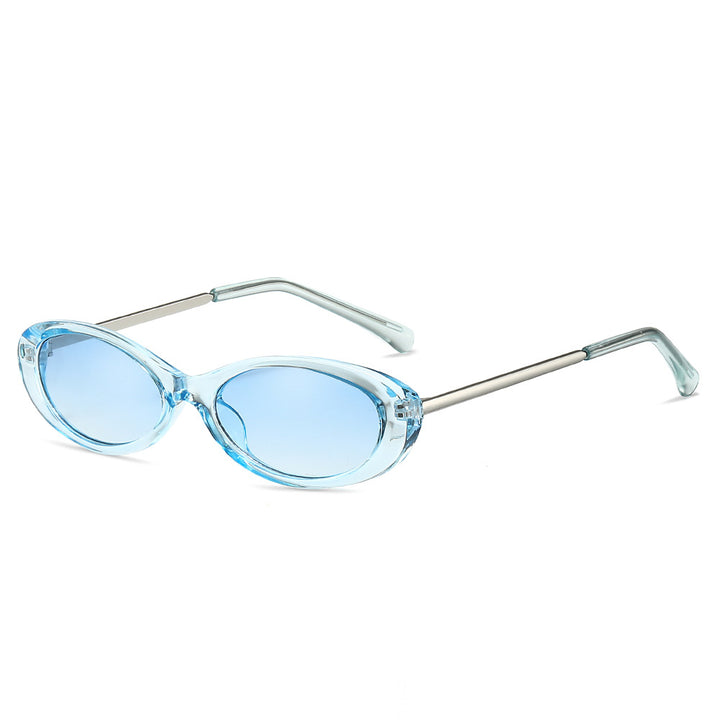 Retro-Inspired Oval Frame Sunglasses Bowlift