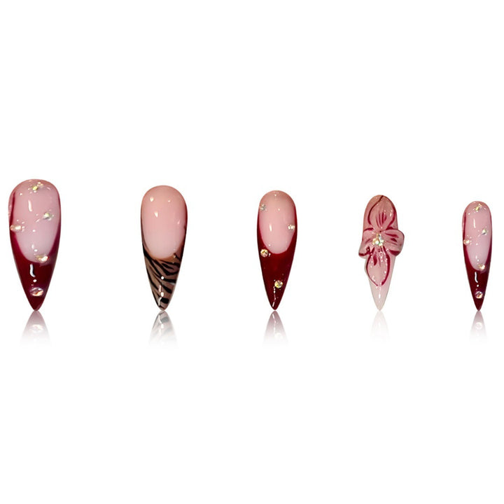 Premium Abstract Nail Art Extensions Bowlift