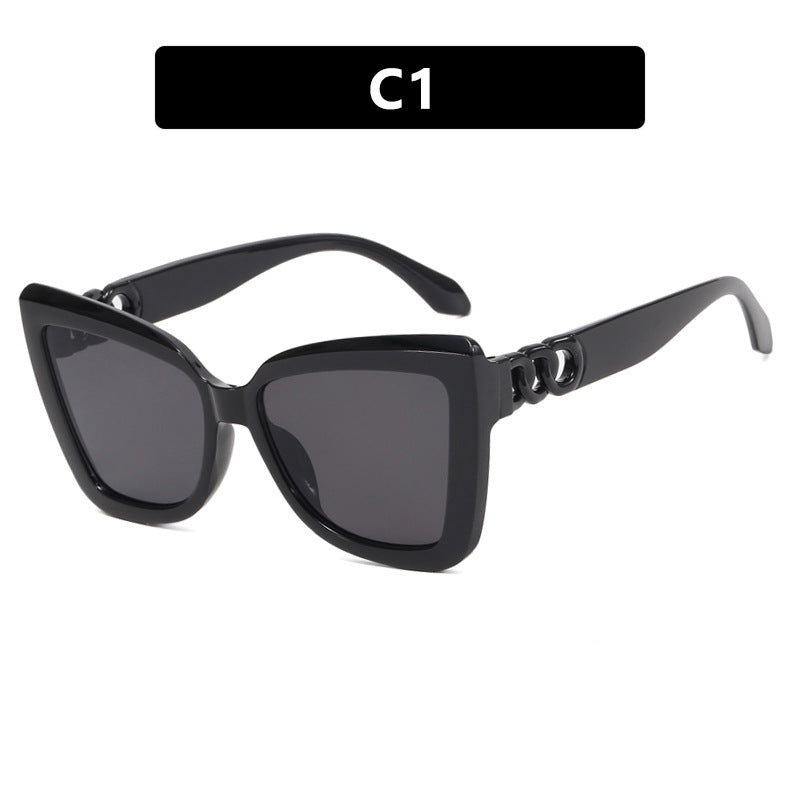 Women's trendy cat-eye sunglasses with sophisticated pattern Bowlift