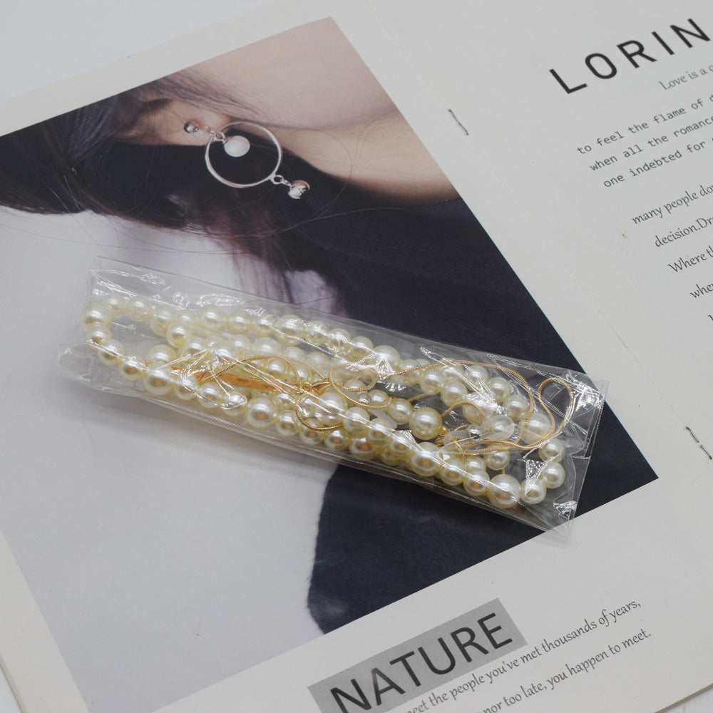 Decorative Pearl-Accented Eyewear Chain Bowlift
