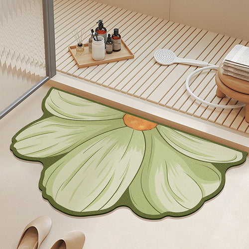 Floral Shaped Bath Mat