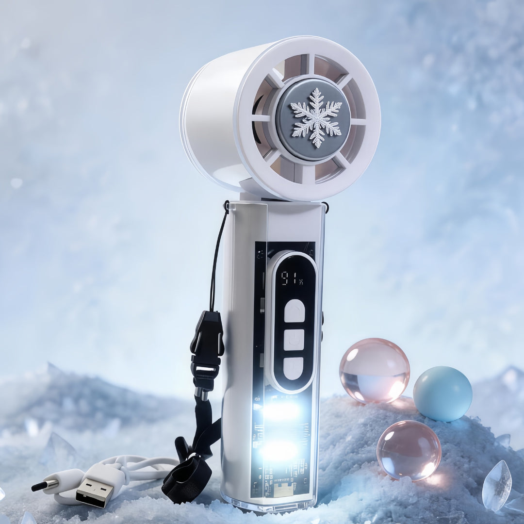 Women Portable Fan with Flexible Adjustable Speed Levels Bowlift