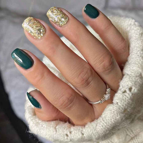 Glittering Press-On Nail Set Bowlift