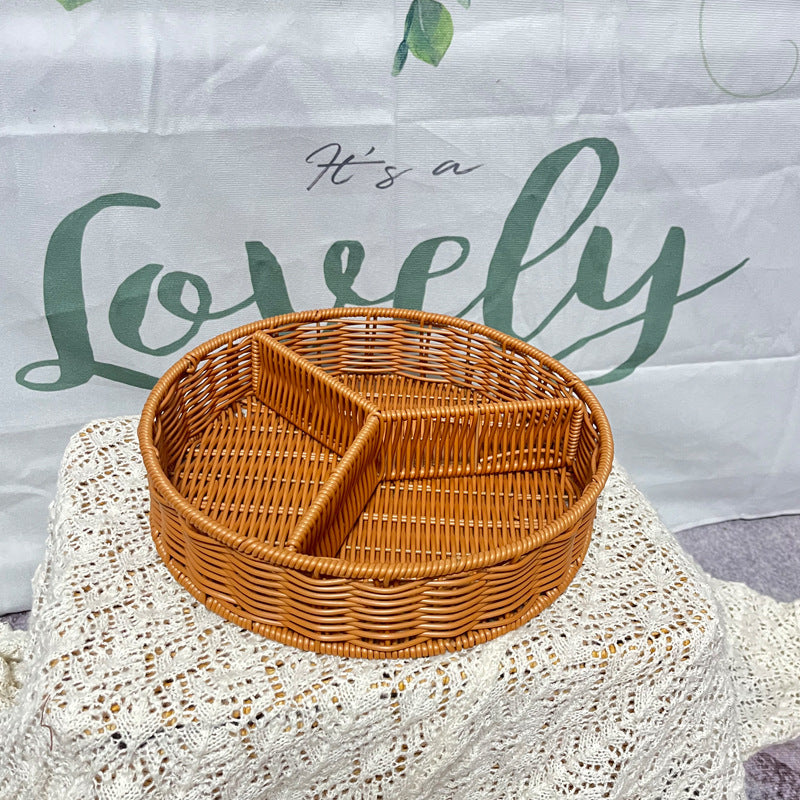 Round Woven Organizer Basket Bowlift