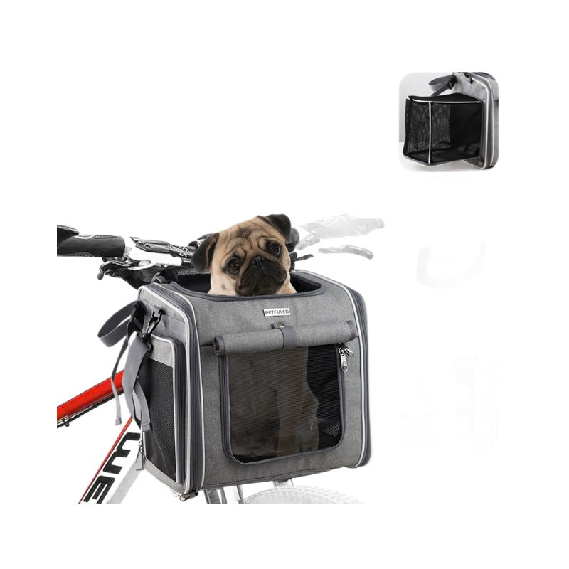 ventilated collapsible pet carrier backpack with reinforced frame Bowlift