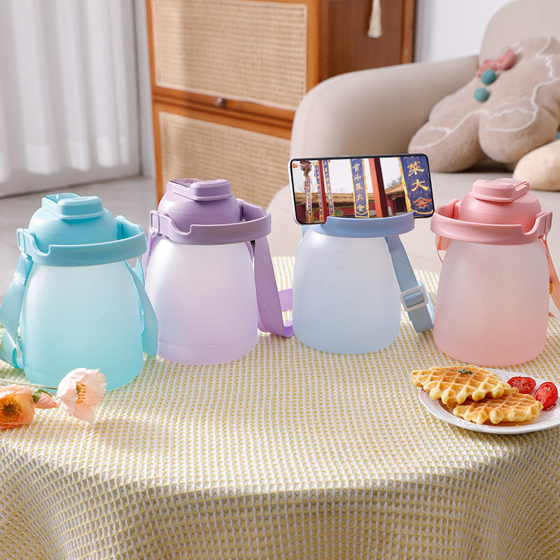 Women’s large water bottle with motivating time display Bowlift